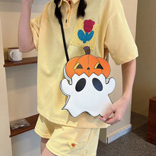 Load image into Gallery viewer, Halloween Shouder Bags Creative 3D Cartoon Pumpkin Ghost Design Cute