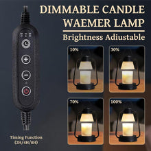 Load image into Gallery viewer, Candle Warmer Lamp, Dimmable Candle Warmer Lamp for Jar Candles, Electric Candle Warmer Lamp with Timer 2H/4H/8H Night Light Table Desk Lamp for Bedroom (2 Wax Warmer Bulbs)