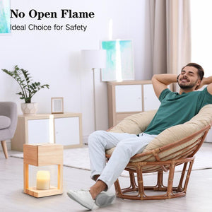 Candle Warmer Lamp with Timer, Dimmable Electric Candle Lamp Warmer for Jar Candles,Birthday Gifts for Women, Compatible up to 4.5Inch Candles