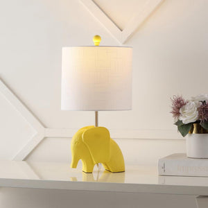 JONATHAN Y Koda Eclectic Southwestern Resin/Iron Elephant LED Kids Table Lamp; Bulb Included