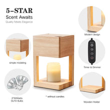 Load image into Gallery viewer, Candle Warmer Lamp with Timer, Dimmable Electric Candle Lamp Warmer for Jar Candles,Birthday Gifts for Women, Compatible up to 4.5Inch Candles