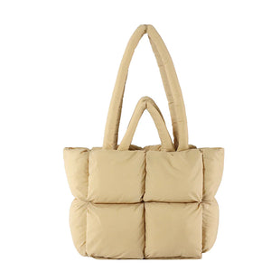 PufferCloud Bag - Quilted Plush Fall Cotton-Filled Shoulder bag