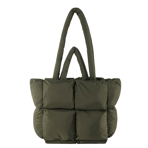 PufferCloud Bag - Quilted Plush Fall Cotton-Filled Shoulder bag
