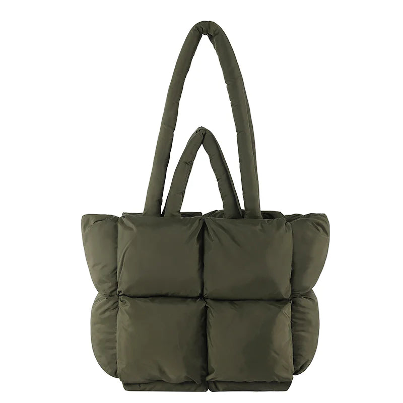 PufferCloud Bag - Quilted Plush Fall Cotton-Filled Shoulder bag