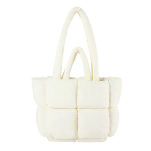 PufferCloud Bag - Quilted Plush Fall Cotton-Filled Shoulder bag