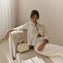 Load image into Gallery viewer, &quot;Halo Poise&quot; Plush Long-Sleeved Skirt Set Autumn Winter Single Breasted Cardigan