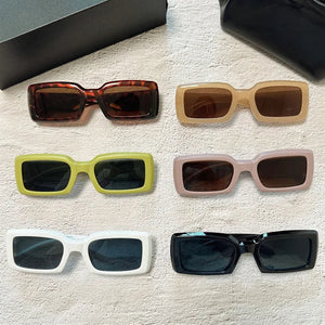 Women Vintage Rectangle Sunglasses
