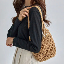 Load image into Gallery viewer, Mesh Rope Knitted Bucket Shoulder Bag
