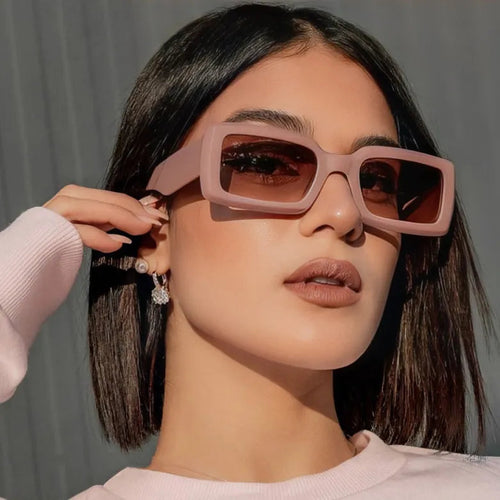 Women Vintage Rectangle Sunglasses