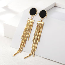 Load image into Gallery viewer, Long Tassel Drop Earrings