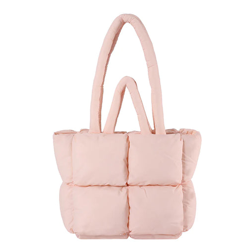 PufferCloud Bag - Quilted Plush Fall Cotton-Filled Shoulder bag