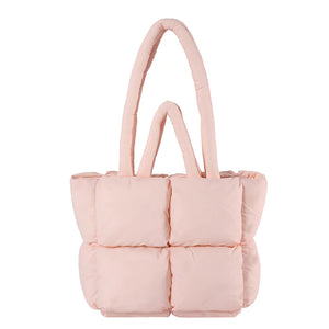PufferCloud Bag - Quilted Plush Fall Cotton-Filled Shoulder bag