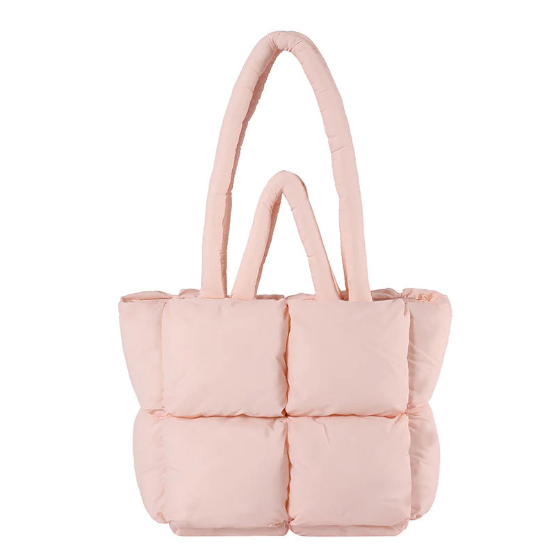 PufferCloud Bag - Quilted Plush Fall Cotton-Filled Shoulder bag
