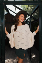 Load image into Gallery viewer, Texture Trend Sleeve-Knit Poncho