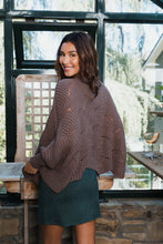 Load image into Gallery viewer, Texture Trend Sleeve-Knit Poncho
