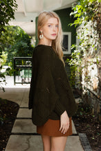 Load image into Gallery viewer, Texture Trend Sleeve-Knit Poncho
