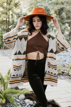 Load image into Gallery viewer, Aztec Dreams Faux Hair Pocket Ruana