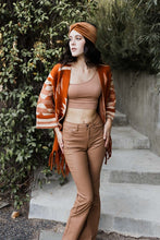 Load image into Gallery viewer, Aztec Luxe Fringed Ruana
