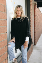 Load image into Gallery viewer, Classic Knit Hooded Poncho