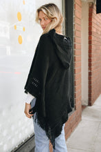 Load image into Gallery viewer, Classic Knit Hooded Poncho