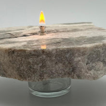 Load image into Gallery viewer, Unique Granite with Single Candle Oil Lamp