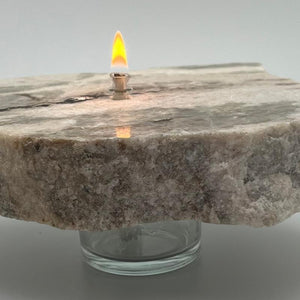 Unique Granite with Single Candle Oil Lamp
