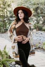 Load image into Gallery viewer, Aztec Dreams Faux Hair Pocket Ruana