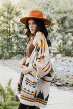 Load image into Gallery viewer, Aztec Dreams Faux Hair Pocket Ruana