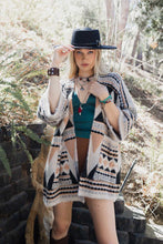 Load image into Gallery viewer, Aztec Dreams Faux Hair Pocket Ruana
