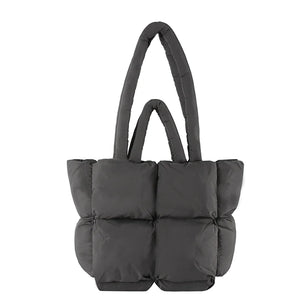 PufferCloud Bag - Quilted Plush Fall Cotton-Filled Shoulder bag
