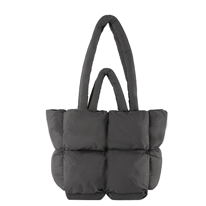 PufferCloud Bag - Quilted Plush Fall Cotton-Filled Shoulder bag