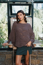 Load image into Gallery viewer, Texture Trend Sleeve-Knit Poncho