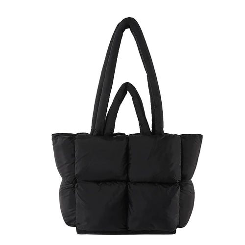 PufferCloud Bag - Quilted Plush Fall Cotton-Filled Shoulder bag
