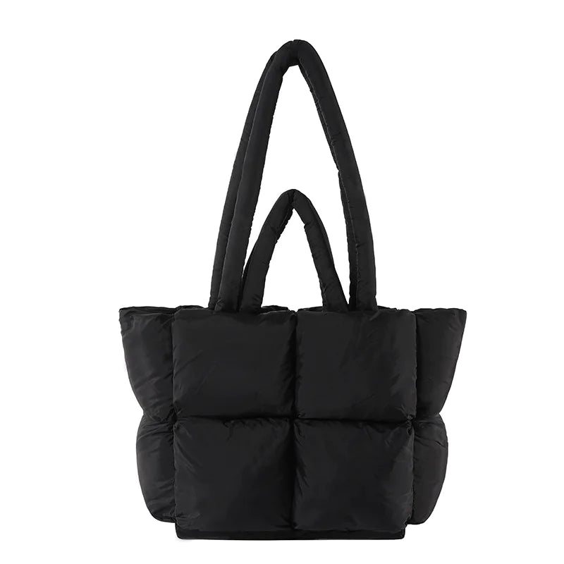 PufferCloud Bag - Quilted Plush Fall Cotton-Filled Shoulder bag